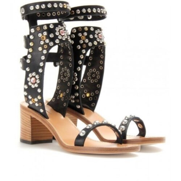 Isabel Marant Shoes - Isabel Marant Carol Studded Block Heel Sandal 39